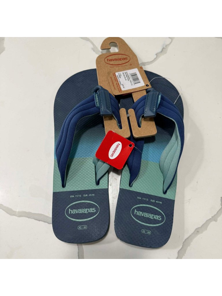 Havaianas Urban Print Men’s Sandals Indigo Blue Size Us 12